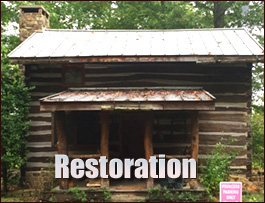 Historic Log Cabin Restoration  Ayden, North Carolina
